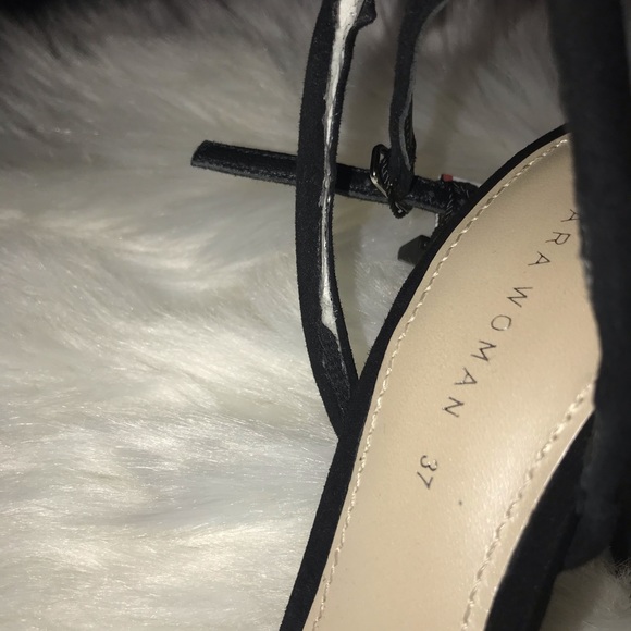 Zara open toed black heels - Picture 6 of 6